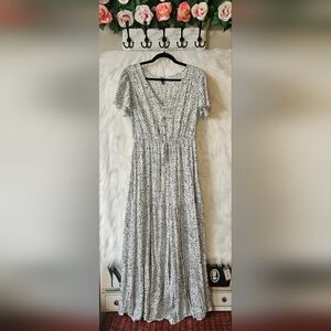 Shein In The Wild Spotted Maxi Dress